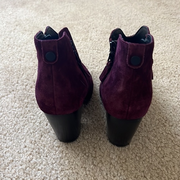 Rag & Bone Margot Burgundy Leather & Suede Boots Size 7 US/37 EU- GUC - Picture 5 of 11